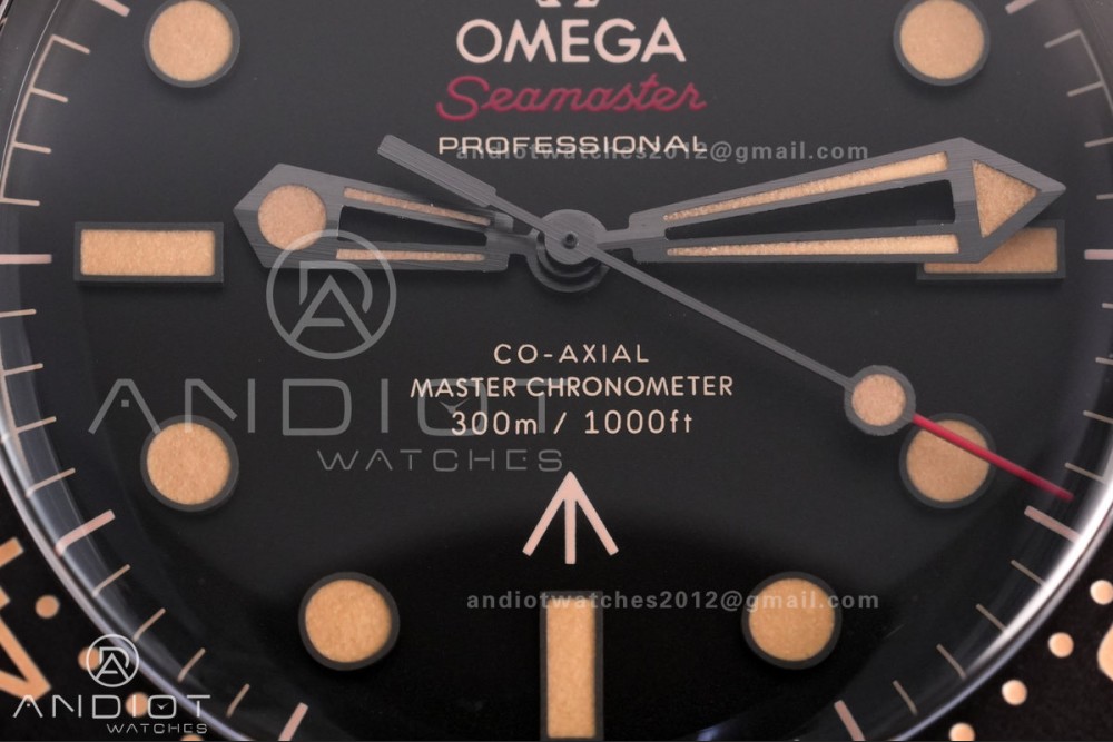 Seamaster 300 "No Time to Die" Limited Edition VSF NTTD 1:1 Best Edition on Titanium Mesh Bracelet SA8806 Super Clone V7 — photo 5
