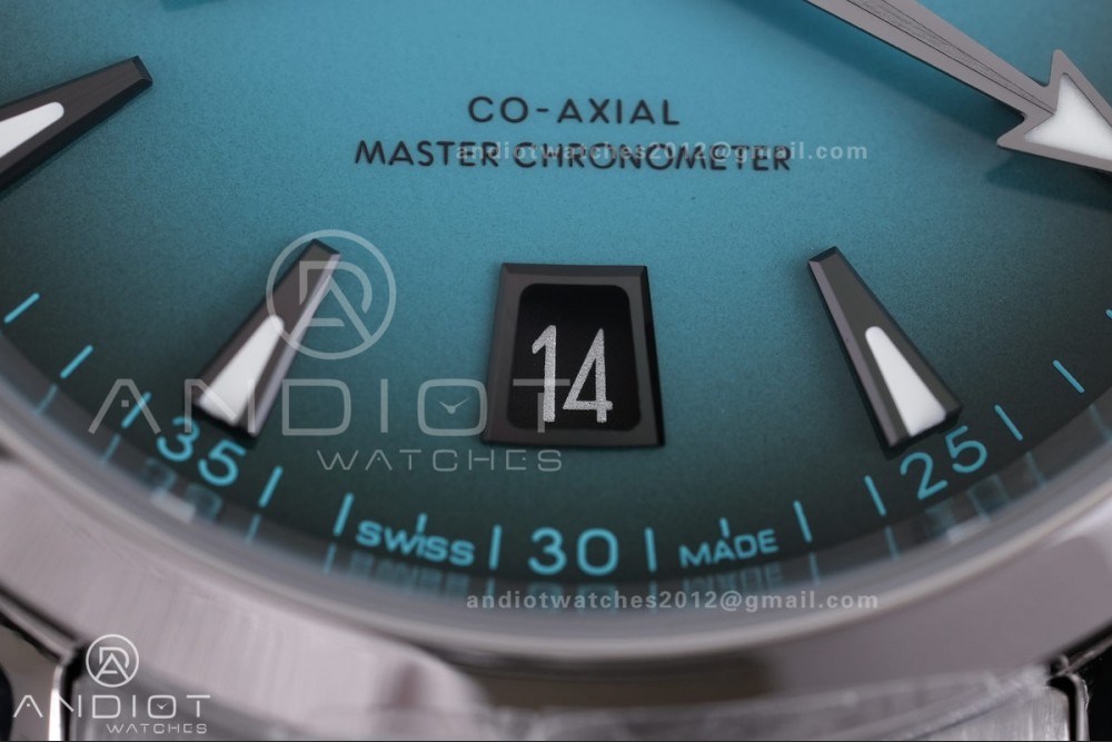 Aqua Terra 150M SS VSF 1:1 Best Edition 38mm Turquoise Dial on SS Bracelet A8800 Super Clone — photo 4