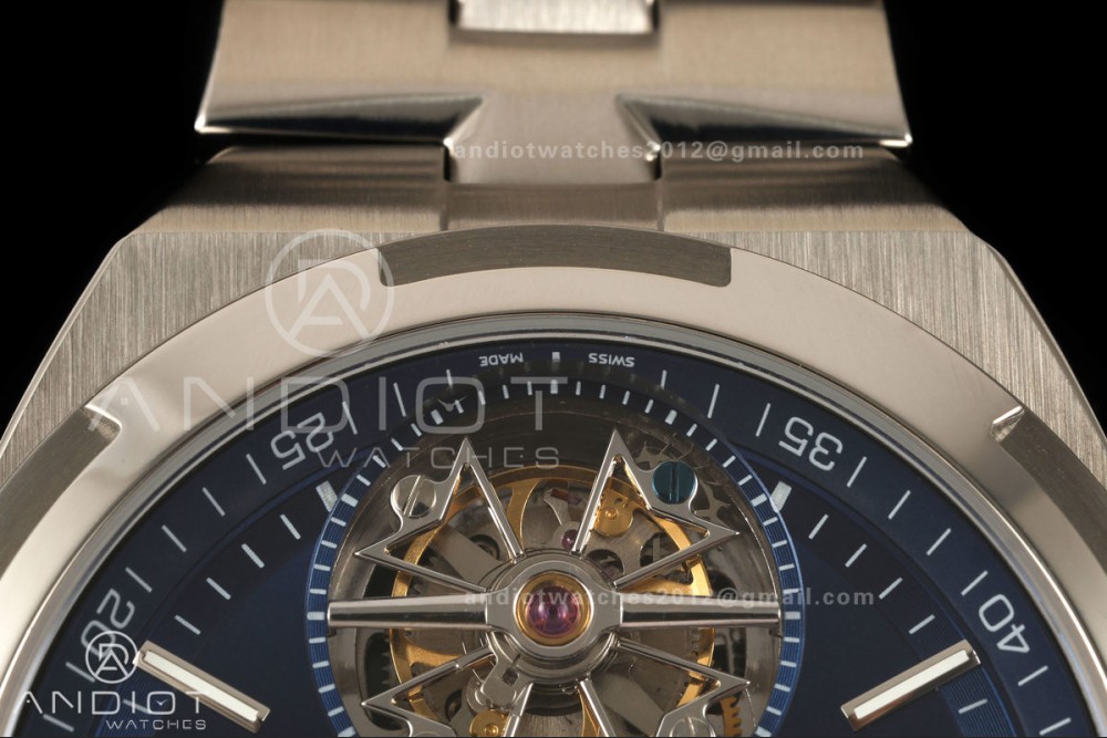 Overseas Tourbillon SS ANTF Best Edition Blue Dial on SS Bracelet — photo 6