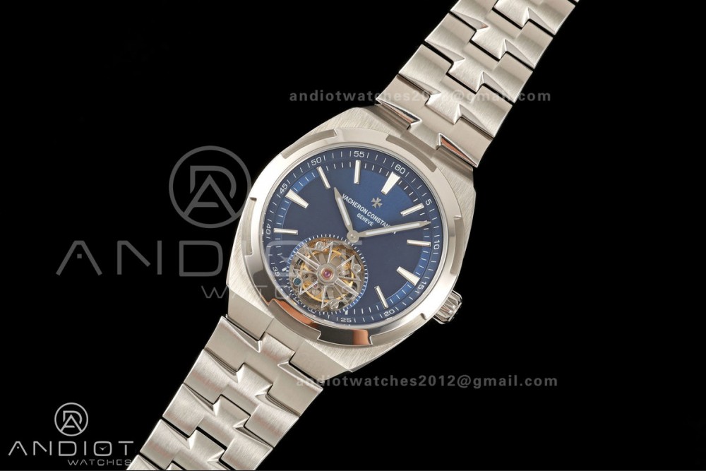 Overseas Tourbillon SS ANTF Best Edition Blue Dial on SS Bracelet — photo 2