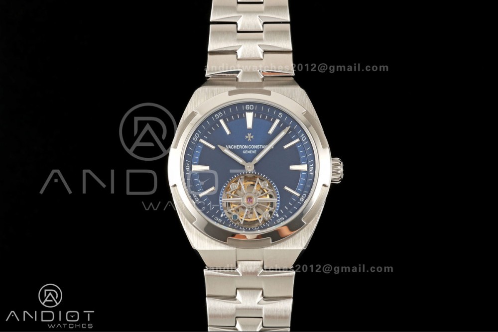 Overseas Tourbillon SS ANTF Best Edition Blue Dial on SS Bracelet — photo 3