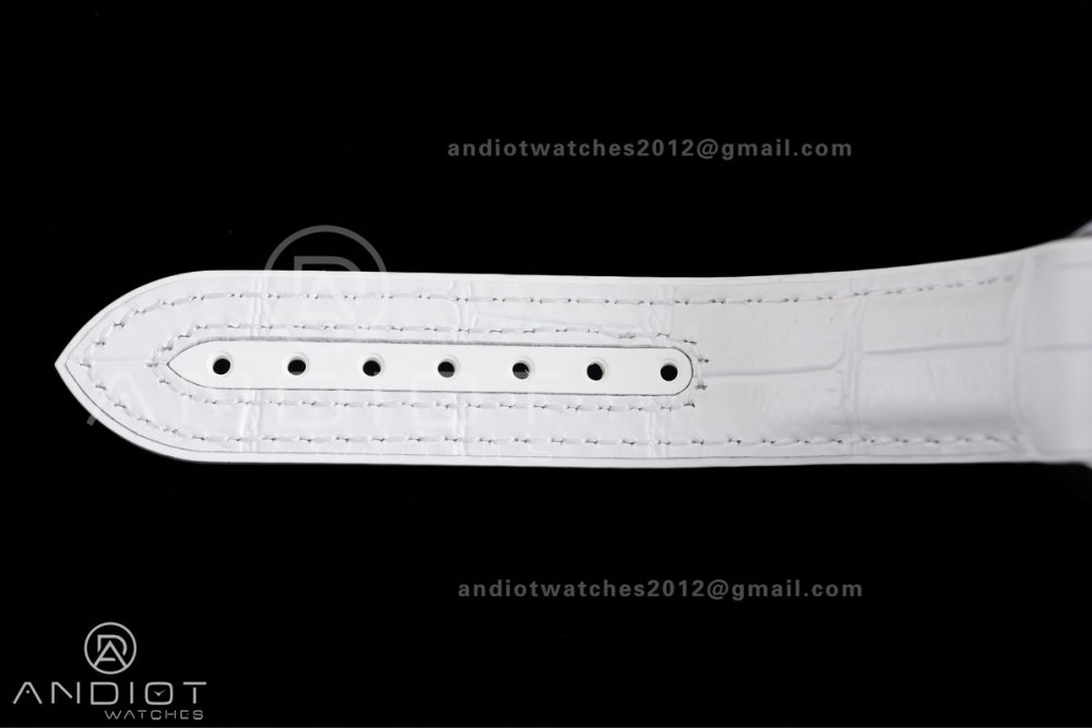 Planet Ocean 39.5mm White Ceramic Bezel SS VSF 1:1 Best Edition White Dial On White Rubber Strap Super Clone Asian 8800 — photo 18