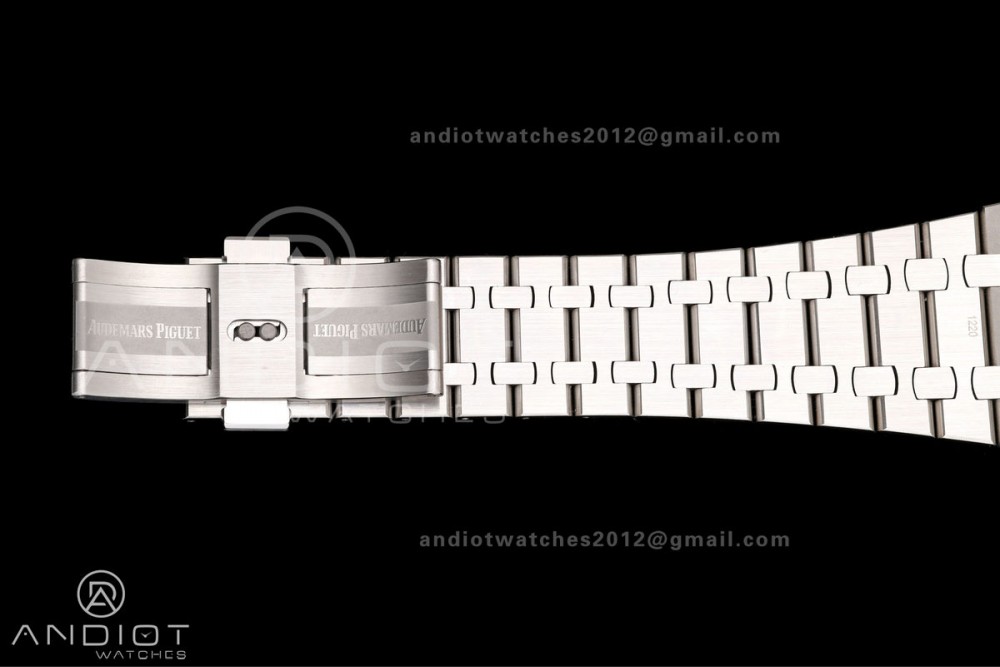 Royal Oak 41mm Openworked 15407 SS DDF 1:1 Best Edition YG Dial on SS Bracelet SA3132 Double Balance Wheels — photo 17