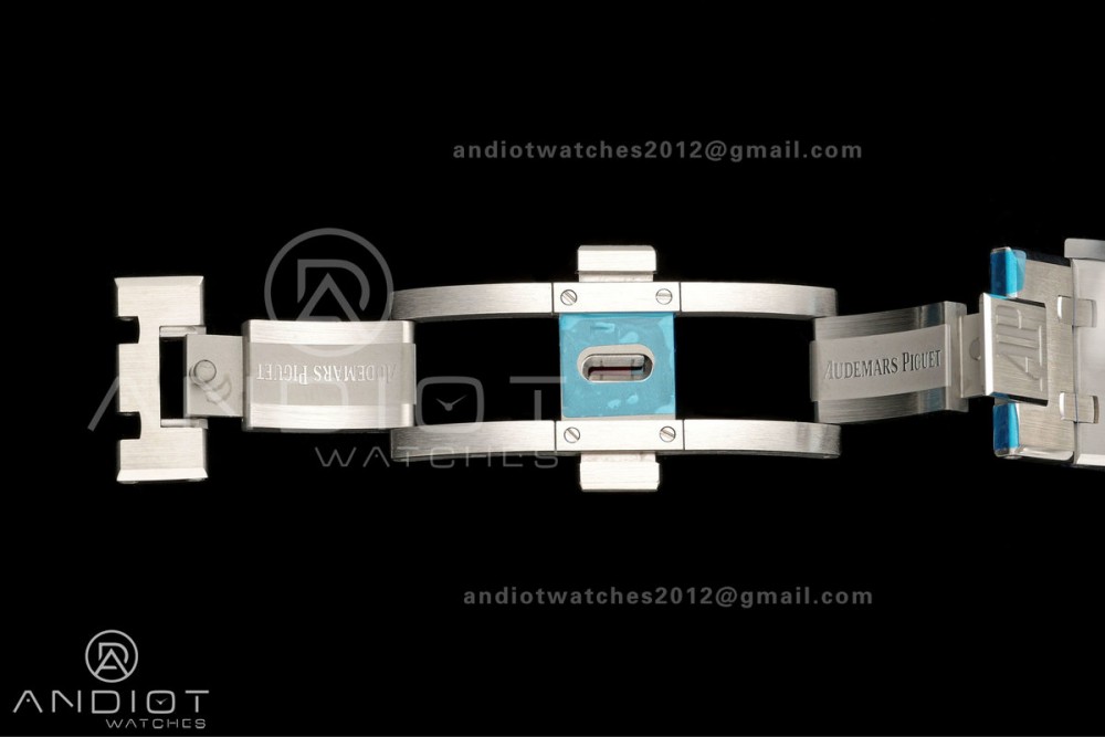 Royal Oak 41mm 15510 SS VSF 1:1 Best Edition Blue Textured Dial on SS Bracelet DD4302 Super Clone — photo 18