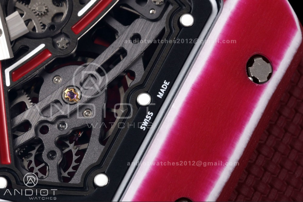 RICH Maker's 1:1 RM67-02 Purple NTPT Mutaz Skeleton Dial CRMA7 Super Clone — photo 8