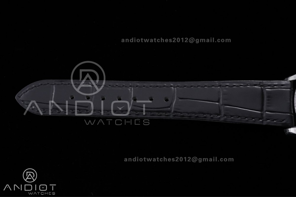 Cellini 50509 SS KZF 1:1 Best Edition Black Dial Stick Markers on Black Leather Strap SA3132 — photo 19