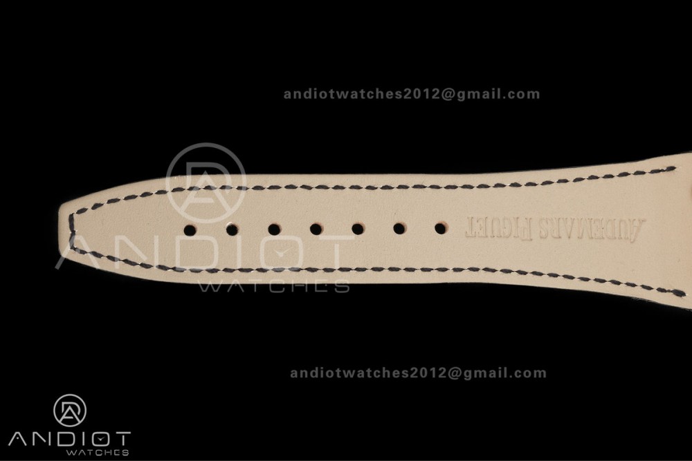 Royal Oak 41mm 15500 RG DDF 1:1 Best Edition Black Dial on Black Leather Strap DD4302 Super Clone (Weighted) — photo 17
