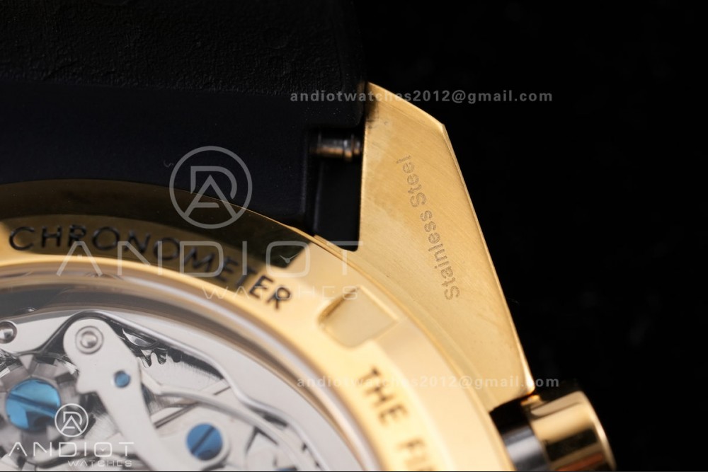 Speedmaster YG N1F Best Edition YG Dial on Black Rubber Strap A3861 — photo 13