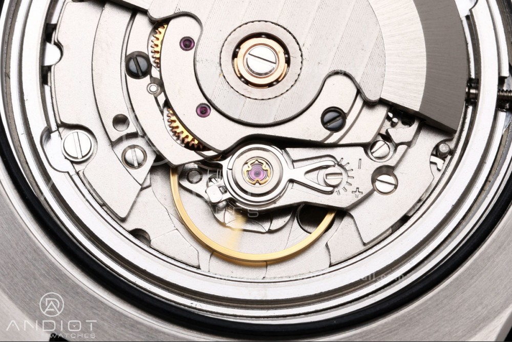 SuperOcean Automatic 42 SS BLF 1:1 Best Edition White Rainbow Dial on White Rubber Strap A2824 — photo 11