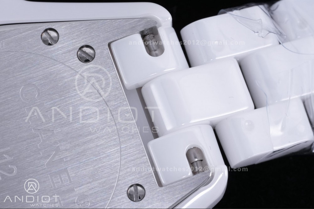 J12 33mm HTF 1:1 Best Edition White Korea Ceramic White Numeral Dial on Bracelet Swiss Quartz — photo 8