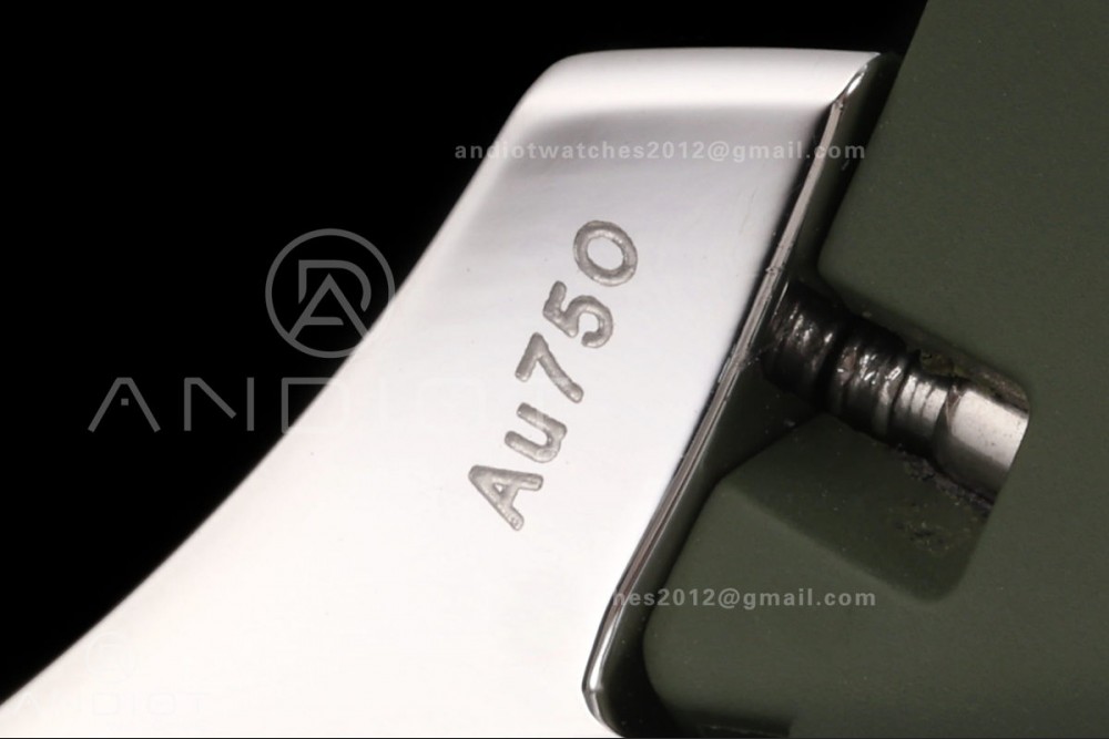 Aquanaut 5968 SS DDF 1:1 Best Edition Green Dial on Green Rubber Strap A520 — photo 11