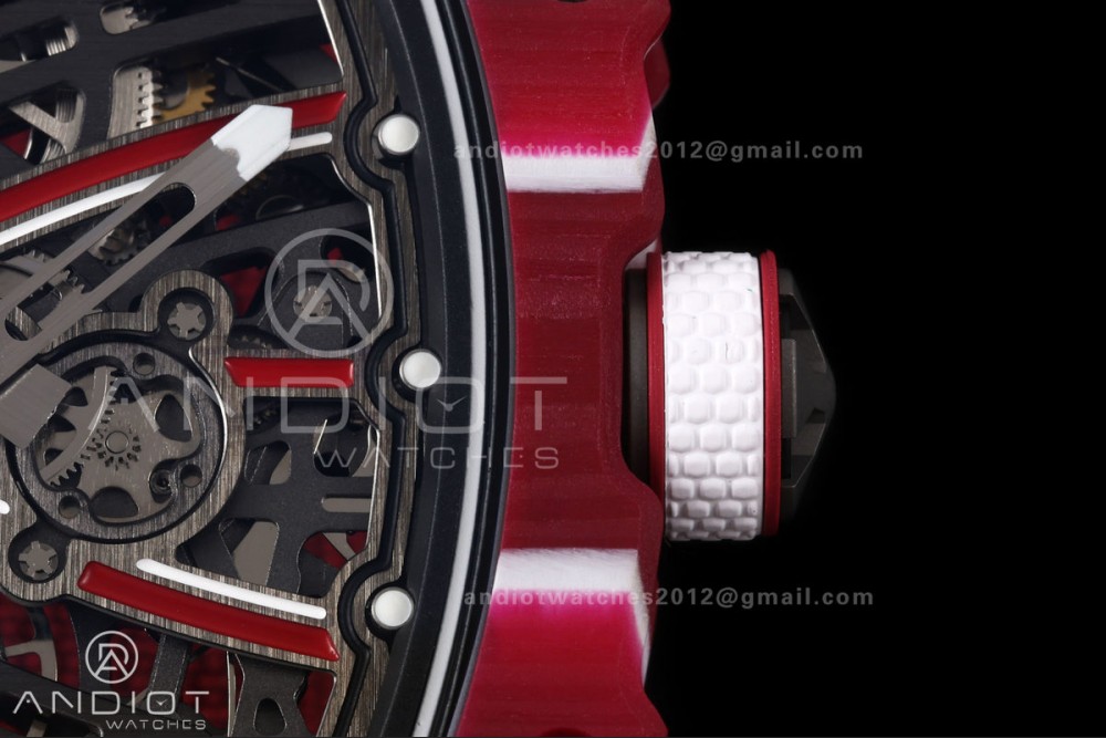 RICH Maker's 1:1 RM67-02 Purple NTPT Mutaz Skeleton Dial CRMA7 Super Clone — photo 7