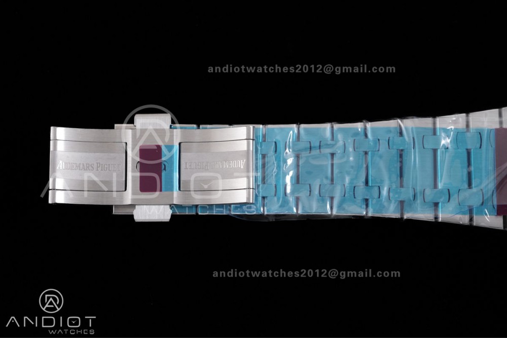 Royal Oak 15510 SS TOP 1:1 Best Edition Grey Dial on SS Bracelet DD4302 Super Clone — photo 15