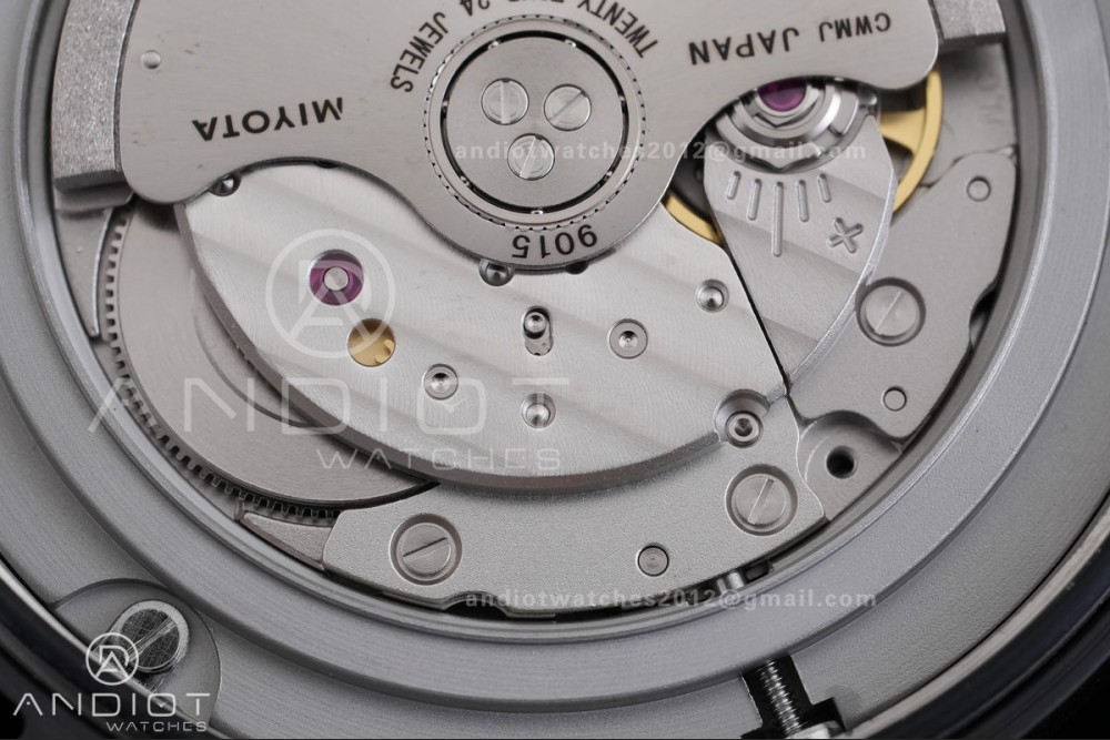 IWC Pilot 41 Top Gun Ceramic IW328107 M+F Best Edition on Blue Rubber Strap MIYOTA 9015 — photo 13
