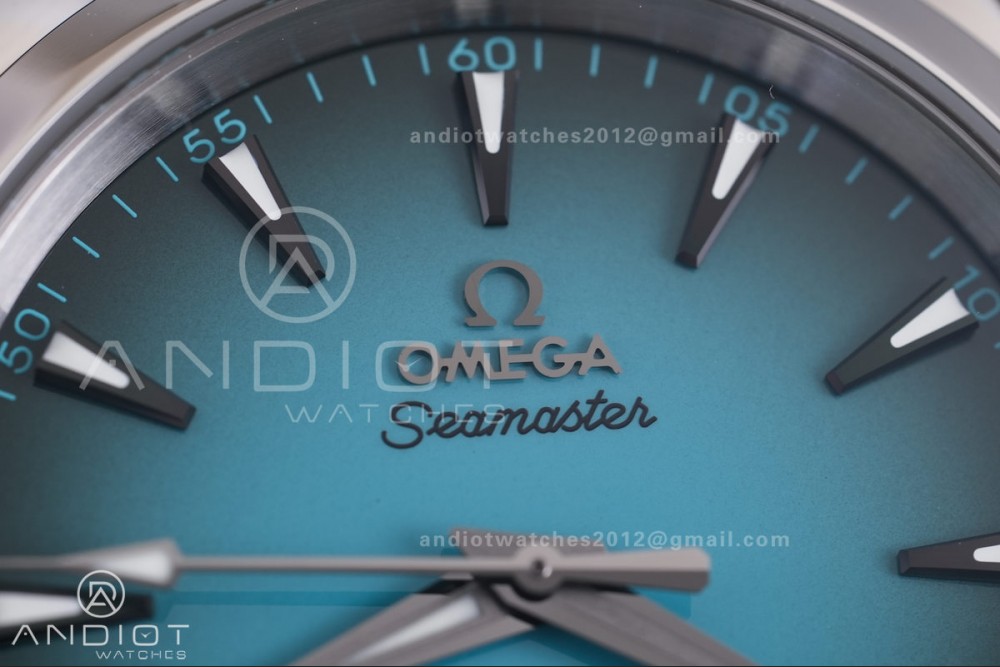 Aqua Terra 150M SS VSF 1:1 Best Edition 38mm Turquoise Dial on SS Bracelet A8800 Super Clone — photo 3