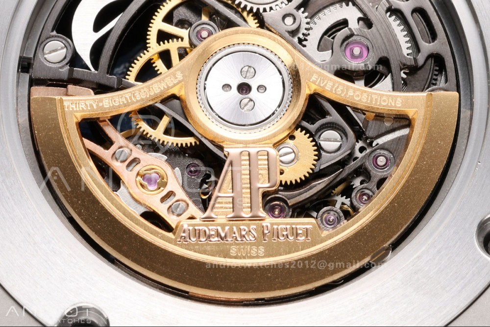 Royal Oak 41mm Openworked 15407 SS OCTA 1:1 Best Edition on SS Bracelet SA3132 V3 (Free Sprung) — photo 10