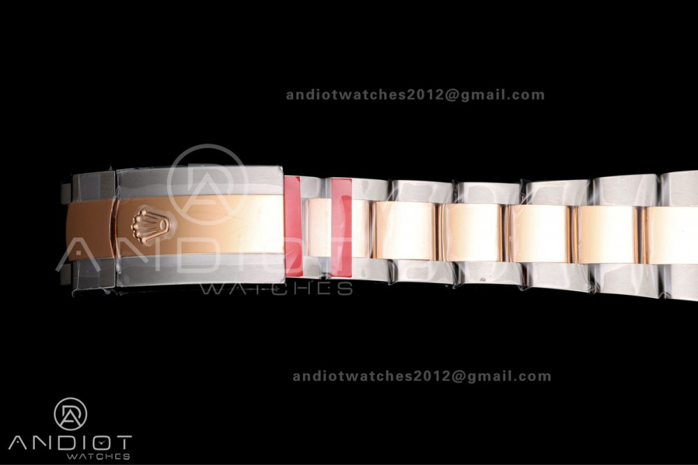 DateJust 41 126331 SS/RG VSF 1:1 Best Edition Gray Dial Green Roman on Oyster Bracelet VS3235 V2s — photo 16