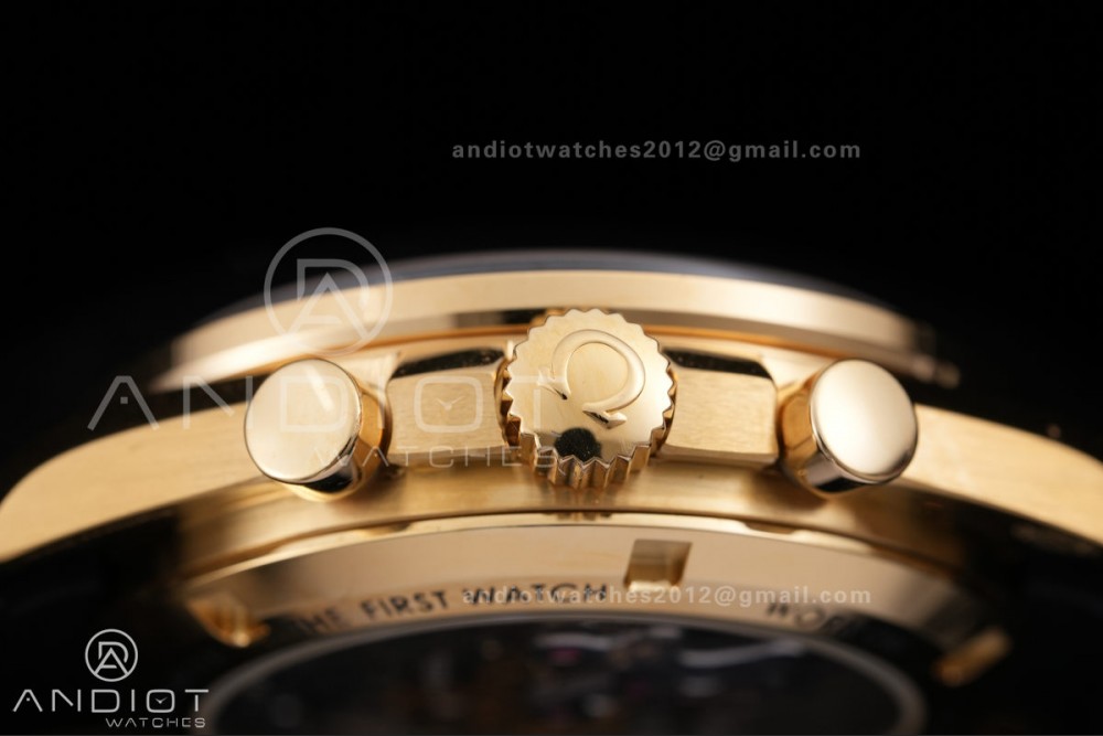 Speedmaster YG N1F Best Edition YG Dial on Black Rubber Strap A3861 — photo 15
