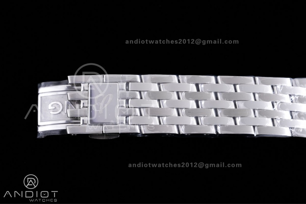 Navitimer B01 SS 43mm BLS 1:1 Best Edition Light Dial White Subdial on SS Bracelet A7750 — photo 14