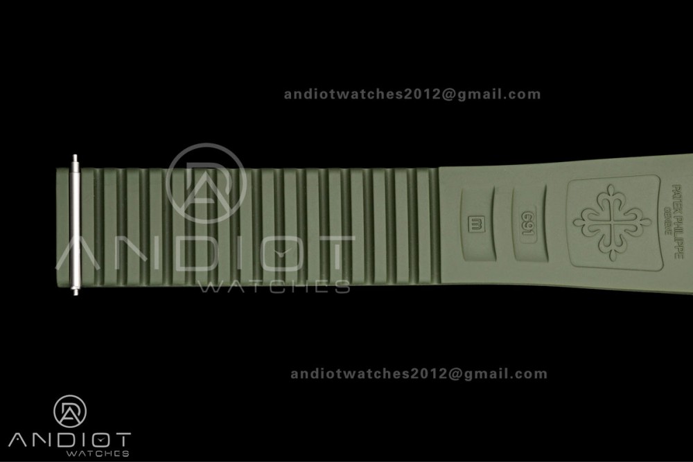 Aquanaut 5968 SS DDF 1:1 Best Edition Green Dial on Green Rubber Strap A520 — photo 21