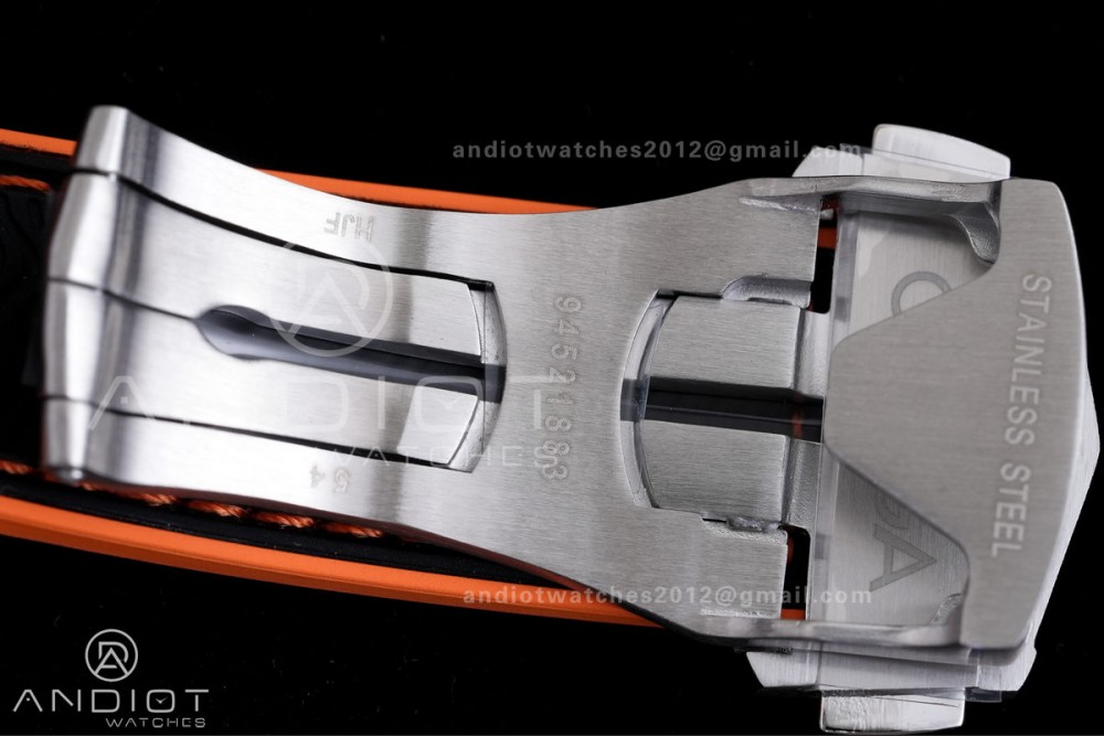 Planet Ocean 43.5mm SS VSF 1:1 Best Edition Black/Orange Bezel Black Dial on Nylon Strap A8900 Super Clone V2 — photo 23