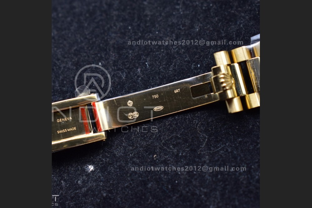DayDate 36 YG QF Best Edition 904L Steel Grey Dial with Square Diamond on President Bracelet vr3255 V5 (Gain Weight) — photo 17
