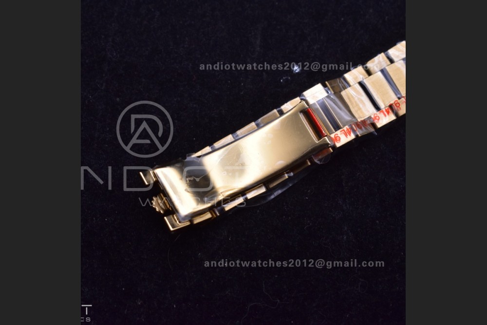 DayDate 36 YG QF Best Edition 904L Steel Grey Dial with Square Diamond on President Bracelet vr3255 V5 (Gain Weight) — photo 18
