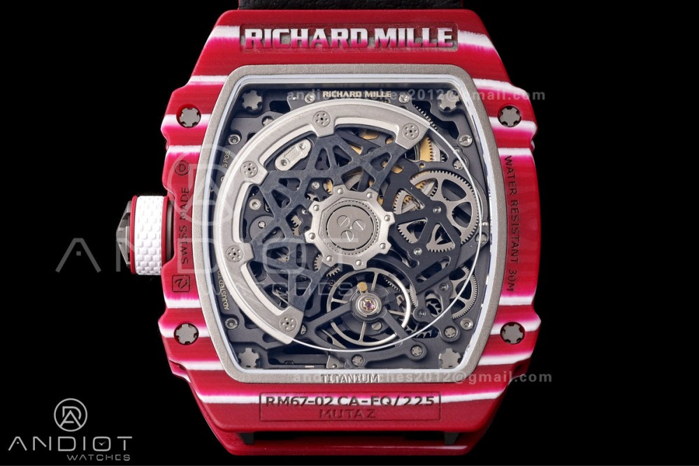 RICH Maker's 1:1 RM67-02 Purple NTPT Mutaz Skeleton Dial CRMA7 Super Clone — photo 13