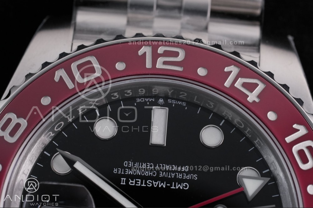 GMT-Master II 126710 BLRO Blue/Red Ceramic VSF Best Edition Pepsi on Jubilee Bracelet DD3285 V3 — photo 8
