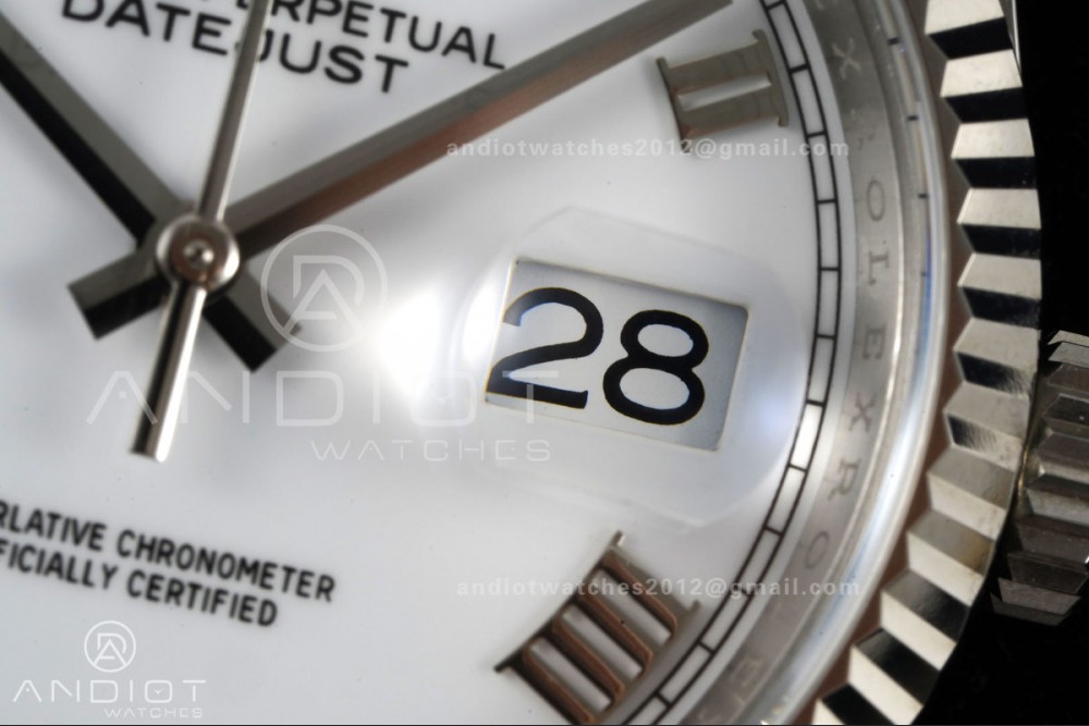 DateJust 36 SS 126234 ARF 1:1 Best Edition White Roman Dial on Oyster Bracelet DD3235 — photo 5