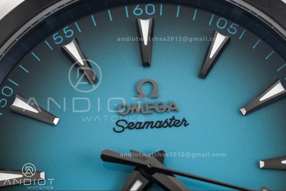 Aqua Terra 150M 41mm SS VSF 1:1 Best Edition Turquoise Dial On Black Rubber Strap Super Clone A8900 — photo 3
