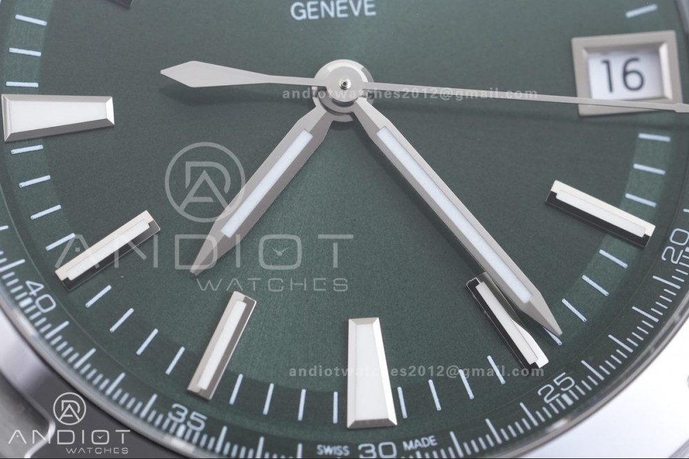 Overseas 4500V SS 8F 1:1 Best Edition Green Dial on SS Bracelet A5100 — photo 4