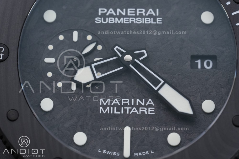 PAM 979 Carbotech VSF Best Edition Carbon Dial on Rubber Strap P.9010 Clone — photo 5
