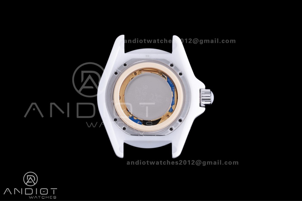 J12 33mm HTF 1:1 Best Edition White Korea Ceramic Cream Diamonds Dial on Bracelet Swiss Quartz — photo 9