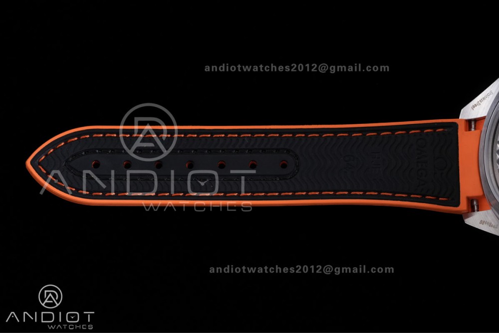 Planet Ocean 43.5mm SS VSF 1:1 Best Edition Black/Orange Bezel Black Dial on Nylon Strap A8900 Super Clone V2 — photo 20