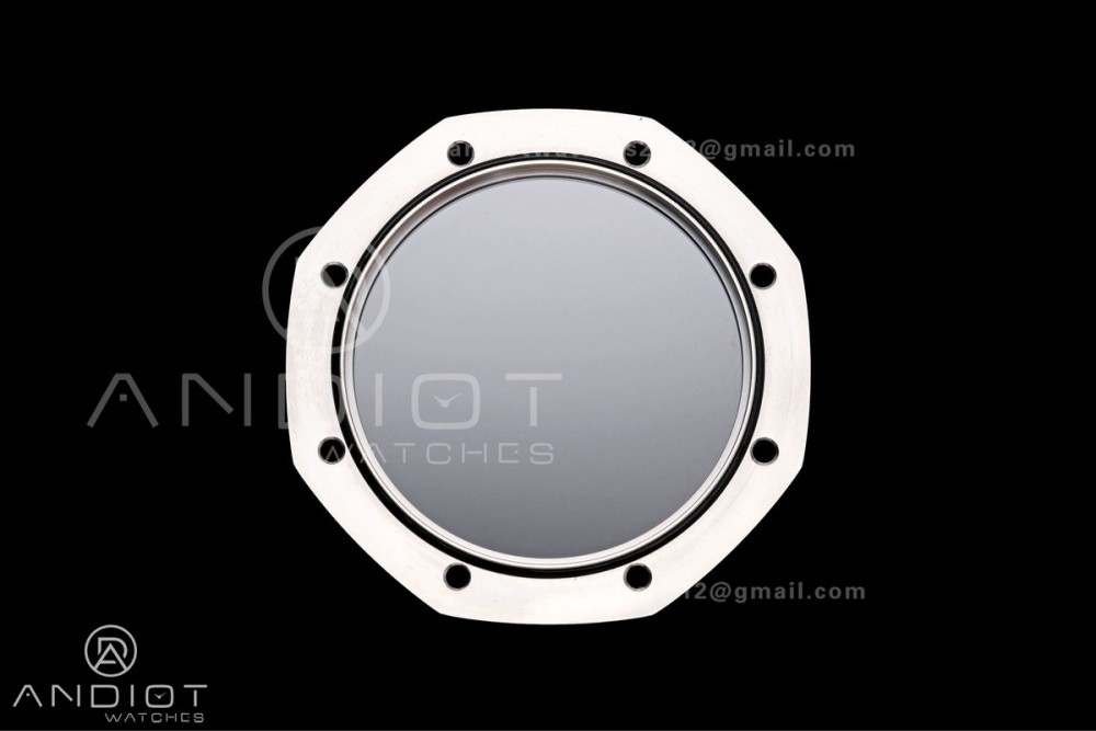 Royal Oak 15500 SS OCTA 1:1 Best Edition Blue Dial on Black Rubber Strap JH4302 Super Clone (Free Sprung) — photo 15