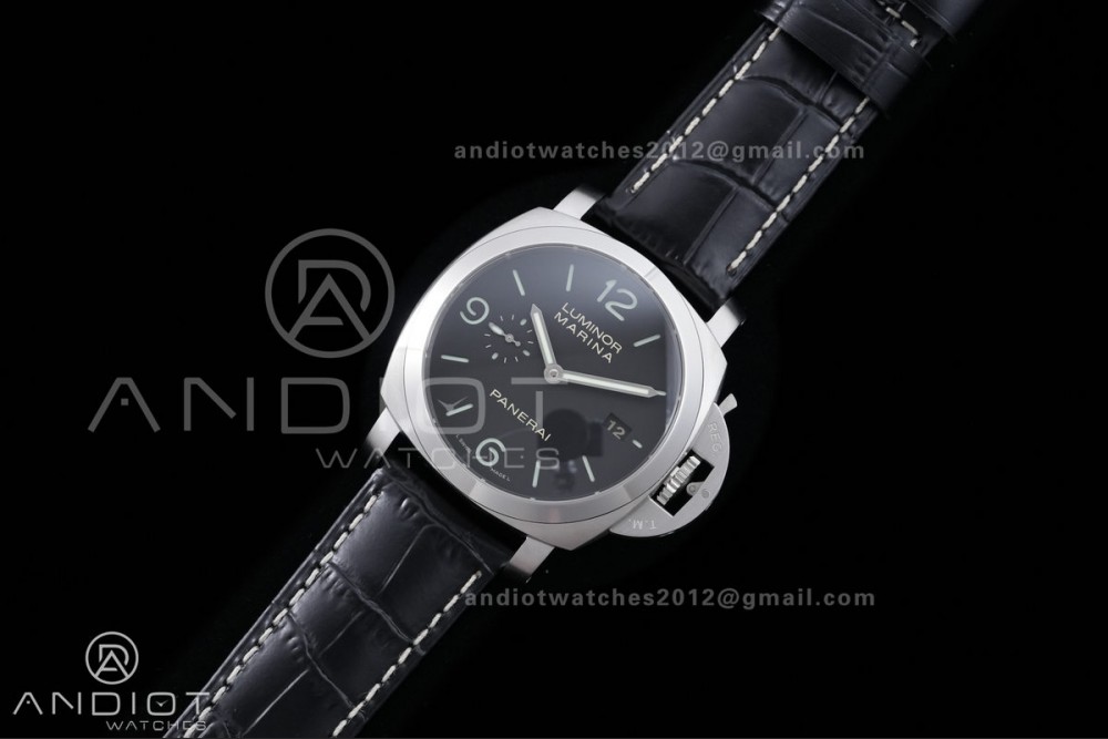 PAM312 R VSF 1:1 Best Edition on Black Leather Strap P.9000 Super Clone V2 — photo 2