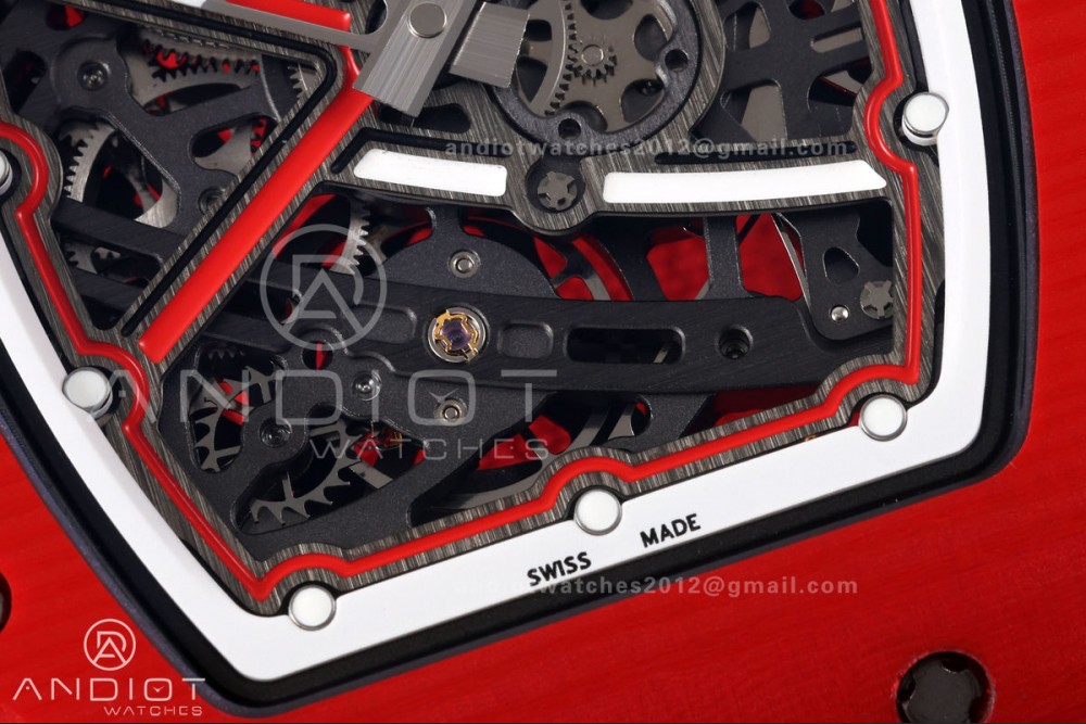 RICH Maker's 1:1 RM67-02 Red NTPT Sebastien Buemi Skeleton Dial CRMA7 Super Clone — photo 6