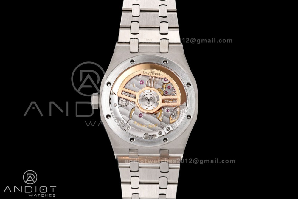 Royal Oak 15510 SS OCTA 1:1 Best Edition Blue Dial on SS Bracelet JH4302 Super Clone (Free Sprung) — photo 10