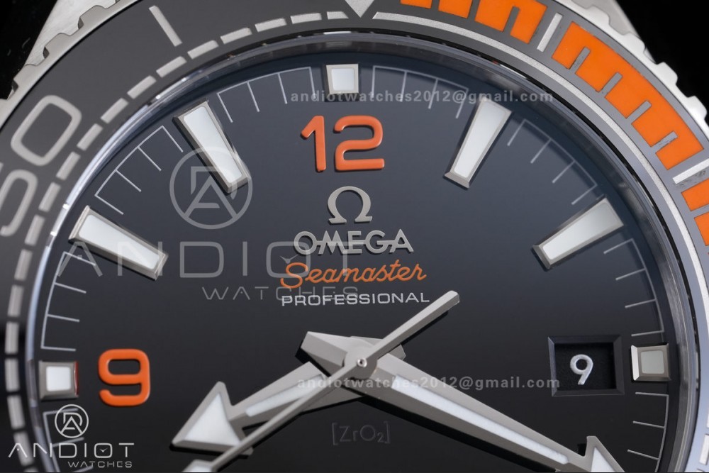 Planet Ocean 43.5mm SS VSF 1:1 Best Edition Black/Orange Bezel Black Dial on Nylon Strap A8900 Super Clone V2 — photo 3