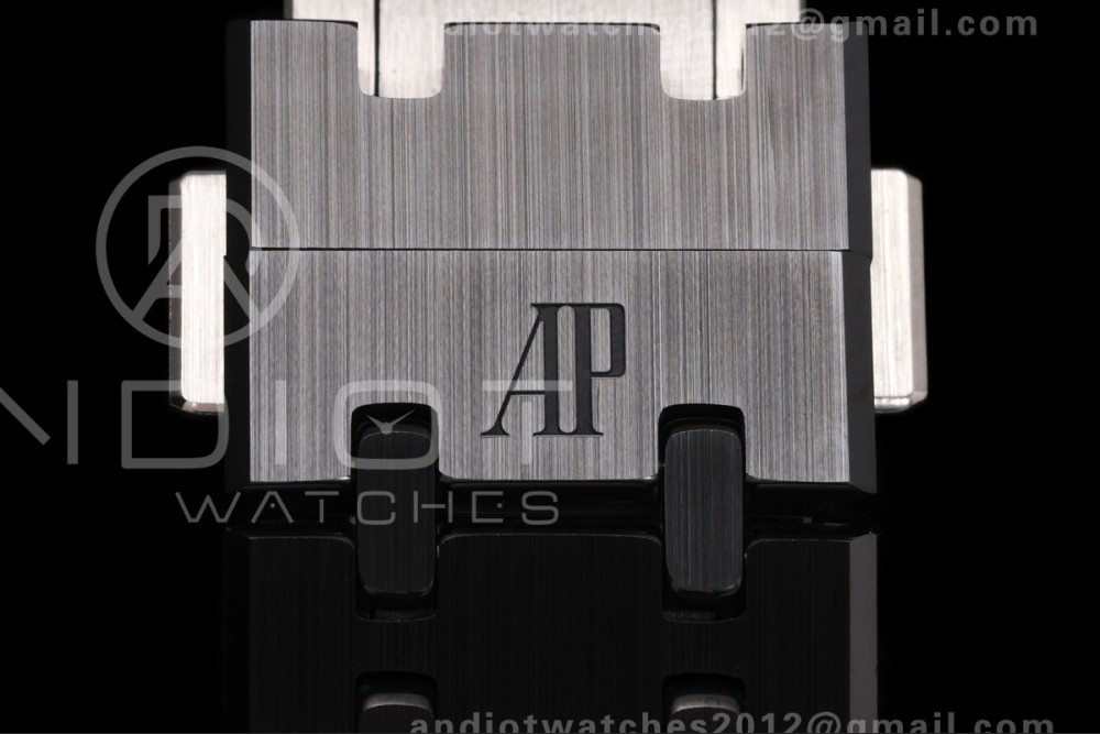 Royal Oak 41mm 15500 Black Ceramic ZF Black Dial on Black Ceramic Bracelet SA4302 Super Clone (Free Sprung) — photo 17