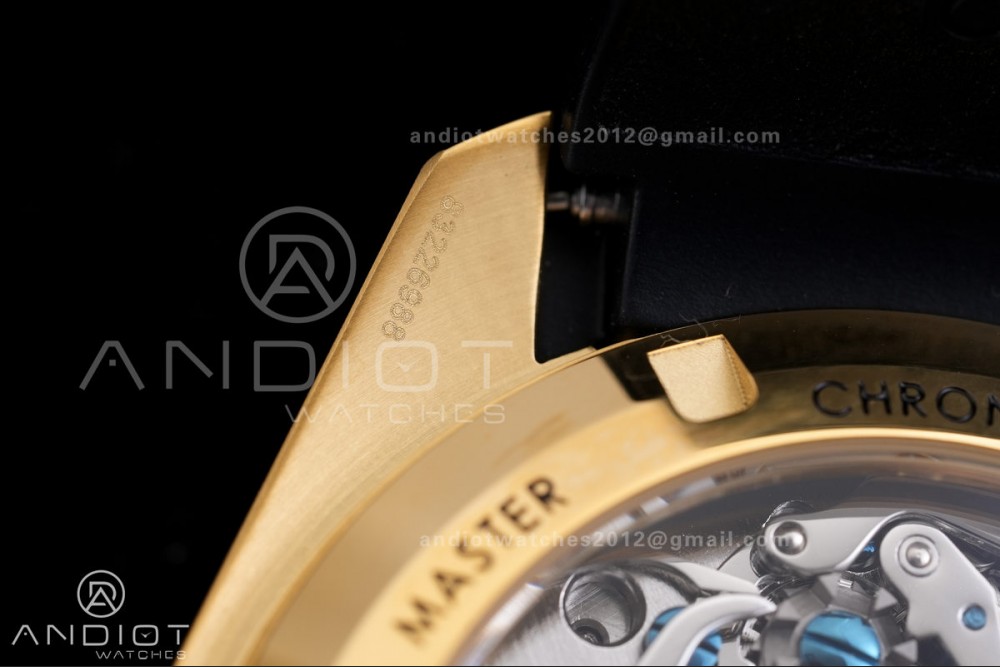 Speedmaster YG N1F Best Edition YG Dial on Black Rubber Strap A3861 — photo 12
