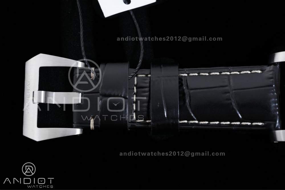 PAM312 R VSF 1:1 Best Edition on Black Leather Strap P.9000 Super Clone V2 — photo 14