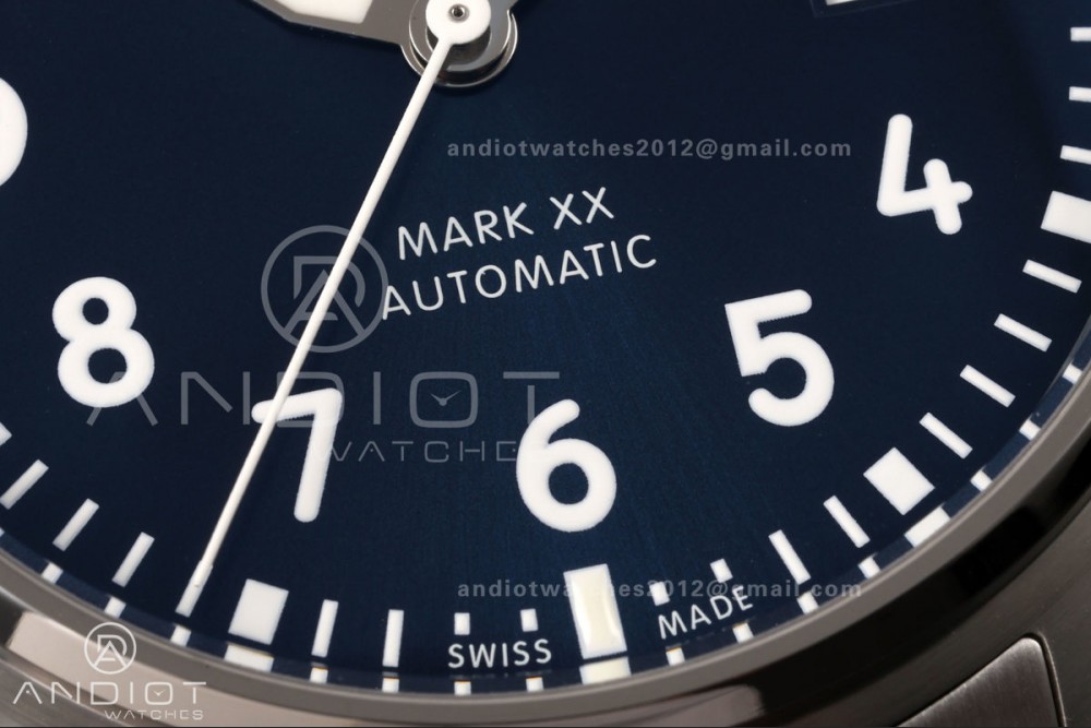 Mark XX MZF 1:1 Best Edition Blue Dial on SS Bracelet A2892 — photo 5