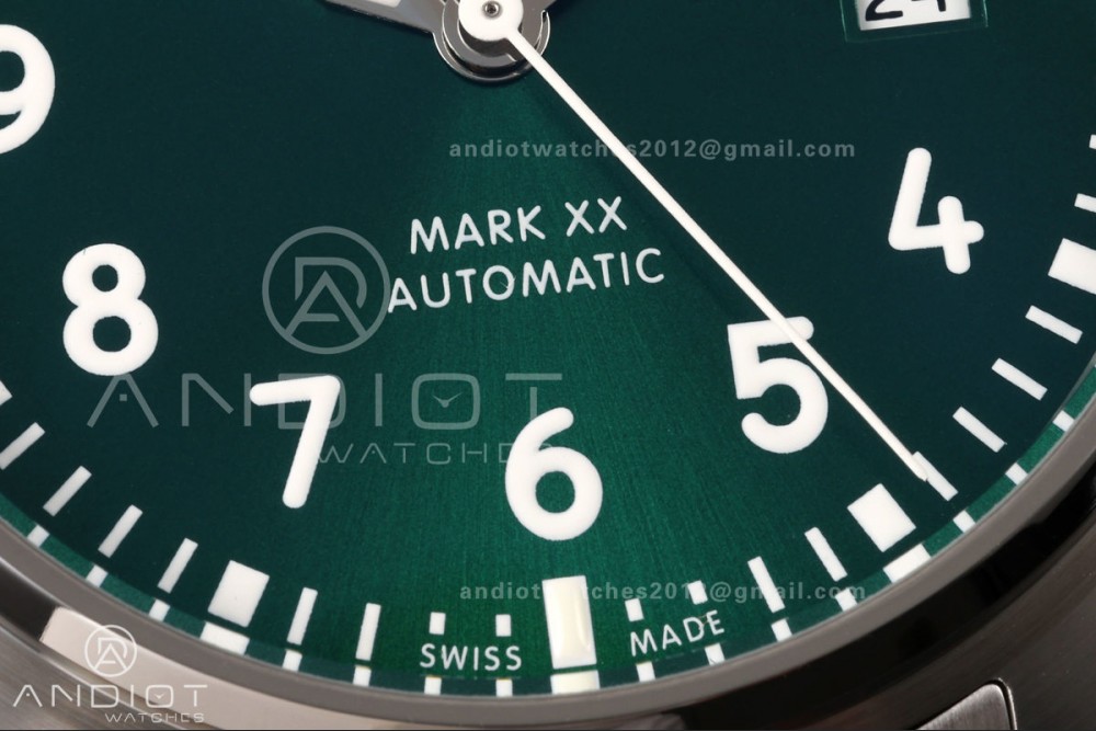 Mark XX MZF 1:1 Best Edition Green Dial on SS Bracelet A2892 — photo 5