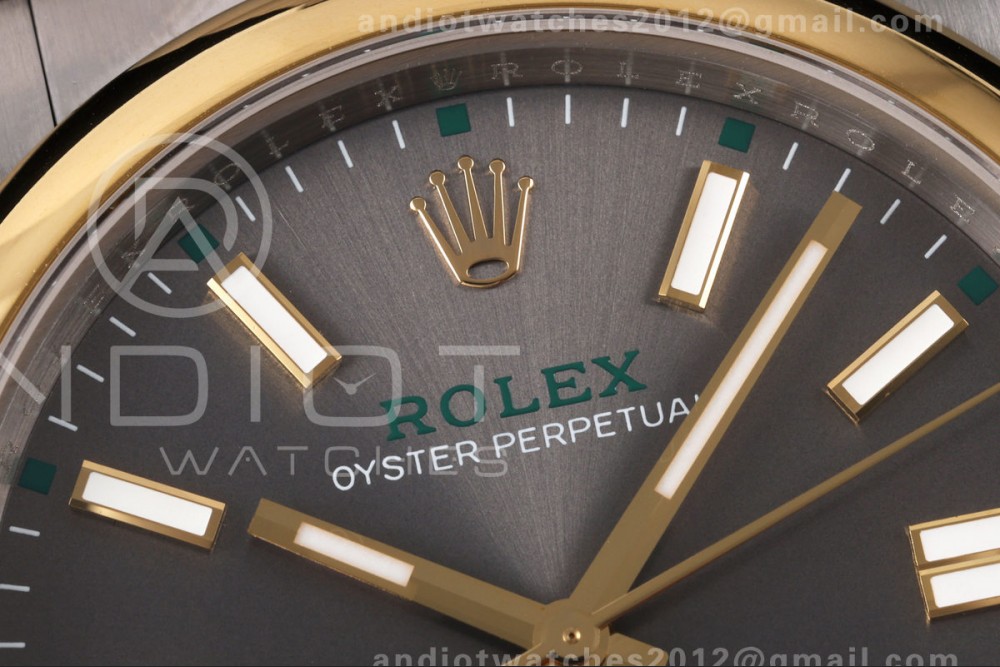 Oyster Perpetual 41 134303 QF 1:1 Best Edition Gray Dial on SS Bracelet JH3230 — photo 4