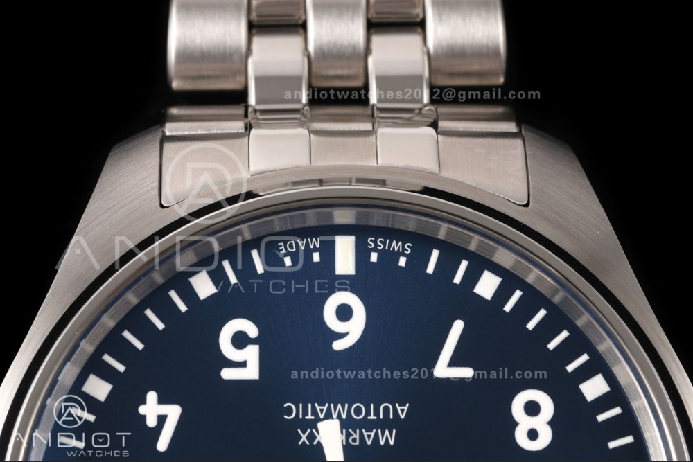 Mark XX MZF 1:1 Best Edition Blue Dial on SS Bracelet A2892 — photo 7