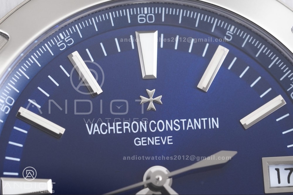 Overseas 4500V SS 8F 1:1 Best Edition Blue Dial on SS Bracelet A5100 — photo 3