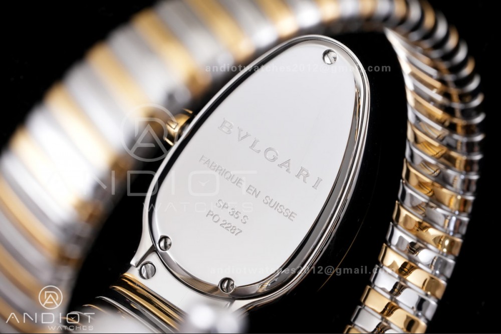 Serpenti 35mm SS/YG BVF 1:1 Best Edition Silver Dial on SS/YG Bracelet Ronda Quartz — photo 7