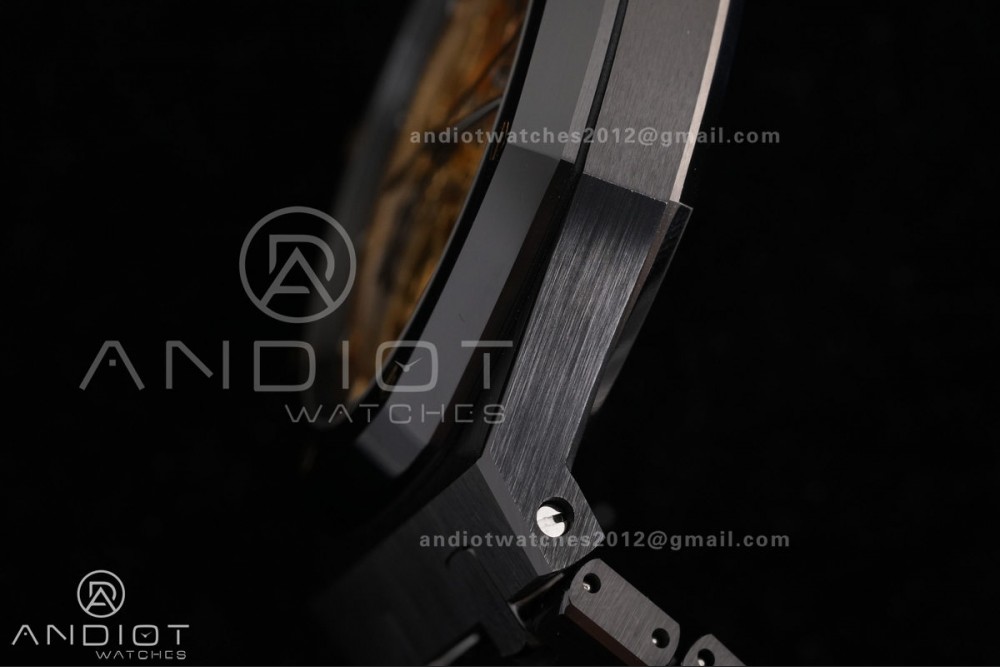 Royal Oak 41mm Openworked Ceramic 15416CE THBF 1:1 Best Edition Gold Dial on Ceramic Bracelet SA3132 V2 — photo 14